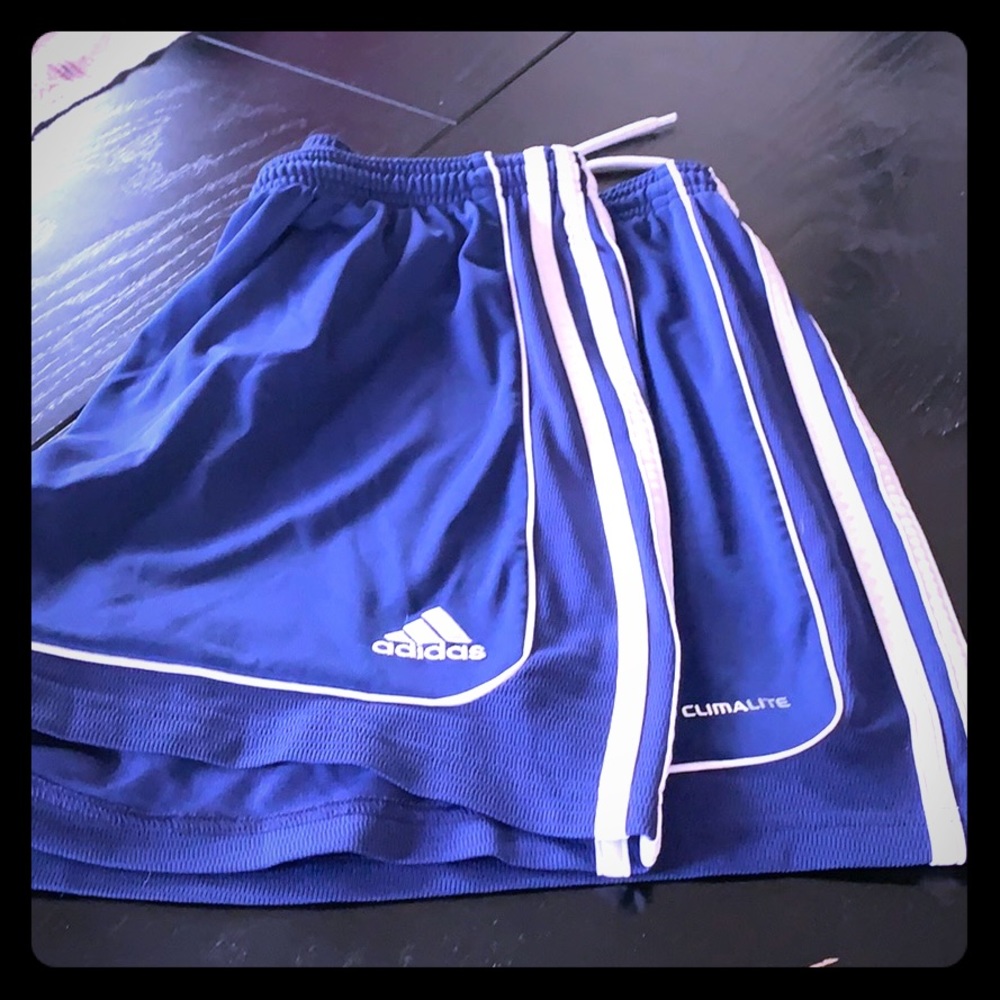 Adidas ClimaCool navy blue shorts.